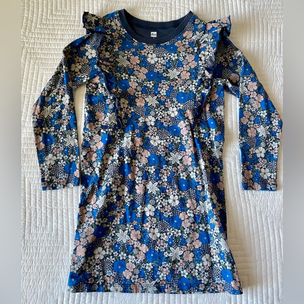 Tea Collection Ruffle Sleeve A-Line Dress 6